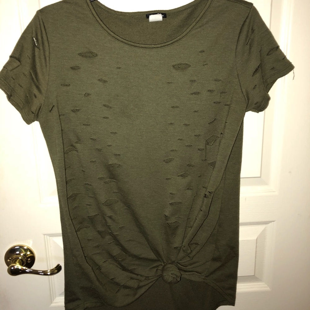 Green shirt